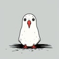 Seagull Dead Rabbit: A Cute And Minimalist Comic With Black Outlined Characters