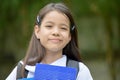 Cute Minority Female Student Portrait