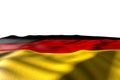 Wonderful any holiday flag 3d illustration - mockup photo of Germany flag lying with perspective view isolated on white with