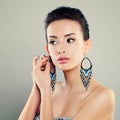 Cute Model with Earrings