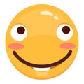 Cute modern Emoji. Joyful, sad and love emoticons. Yellow emotional faces. symbol for your design