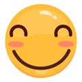 Cute modern Emoji. Joyful, sad and love emoticons. Yellow emotional faces. symbol for your design