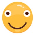 Cute modern Emoji. Joyful, sad and love emoticons. Yellow emotional faces. symbol for your design