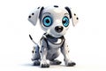 cute modern robot dog AI generated Royalty Free Stock Photo