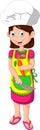 Cute mom will cook cartoon