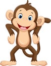 Cute monkey cartoon