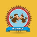 cute monkey design Royalty Free Stock Photo