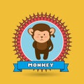 cute monkey design Royalty Free Stock Photo