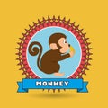 cute monkey design Royalty Free Stock Photo