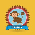 cute monkey design Royalty Free Stock Photo