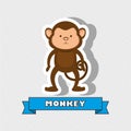 cute monkey design Royalty Free Stock Photo