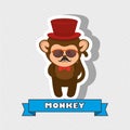 cute monkey design Royalty Free Stock Photo