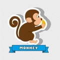 cute monkey design Royalty Free Stock Photo