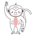 cute monkey design Royalty Free Stock Photo