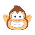 Cute Monkey Emoji Royalty Free Stock Photo