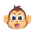 Cute Monkey Emoji Royalty Free Stock Photo