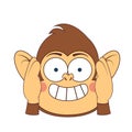 Cute Monkey Emoji Royalty Free Stock Photo