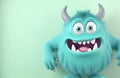 Cute monster 3d. Generate Ai Royalty Free Stock Photo