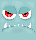 Cute monster face Royalty Free Stock Photo