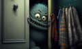 Cute monster imaginary creature spooky wardrobe