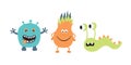 Cute Monster Set Royalty Free Stock Photo