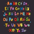 Cute Monsters Alphabet Royalty Free Stock Photo