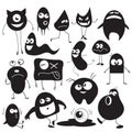 Cute Monsters Collection Royalty Free Stock Photo