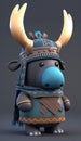 Cute Moose Animal Warrior 3D Game Model | Generative AI