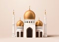 Cute mosque building model