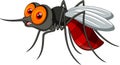 Cute mosquito cartoon Royalty Free Stock Photo