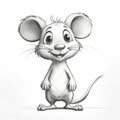 Cute Mouse Cartoon Illustration Whimsical Children\'s Book Illustrator