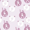 Cute mouse pink pattern papers