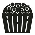 Cute muffin icon simple vector. Cake food