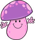 Cute Mushroom Vector Illustration