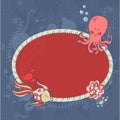 Cute nautical summer sea card