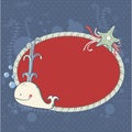 Cute nautical summer sea card