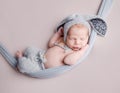 Cute newborn baby boy portrait Royalty Free Stock Photo