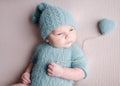 Cute newborn baby boy portrait Royalty Free Stock Photo