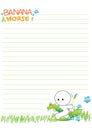 Cute note paper Royalty Free Stock Photo