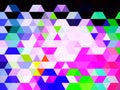 A cute noteworthy graphical design of colorful pattern of squares