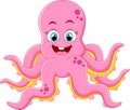 Cute octopus cartoon Royalty Free Stock Photo