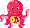 Cute octopus cartoon Royalty Free Stock Photo