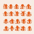 Cute office people vector icons bundle