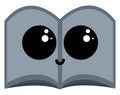 Cute open book, illustration, vector