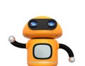 Cute orange robot Royalty Free Stock Photo