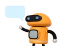 Cute orange robot Royalty Free Stock Photo