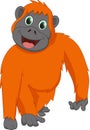 Cute orangutan cartoon Royalty Free Stock Photo