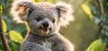 Cute outdoor koala eucalyptus australia animal leaf nature mammal adorable small