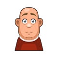 Cute overweight Boy Avatar Character. Young Man Cartoon Style Userpic Icon Royalty Free Stock Photo