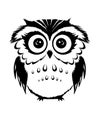Cute Owl Vector. Royalty Free Stock Photo